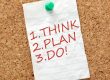think, plan, do on a piece of paper