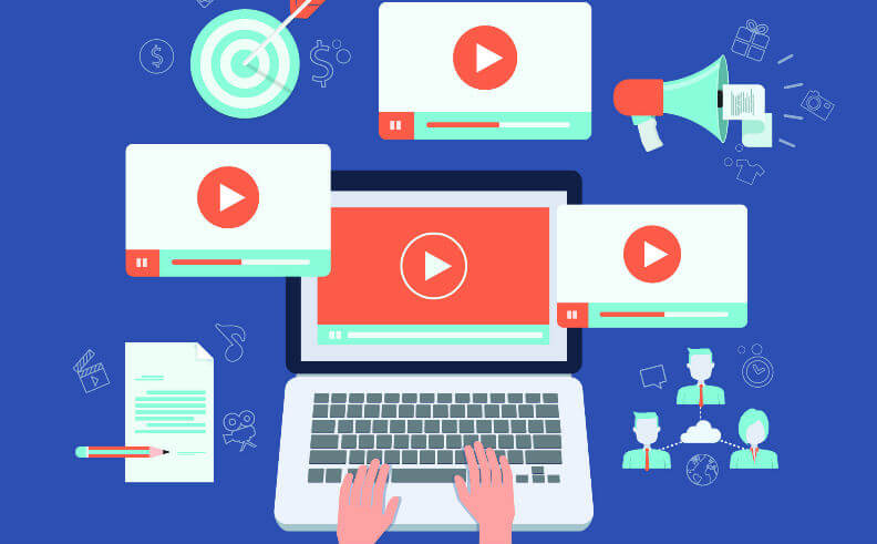Graphic showing different types of marketing content