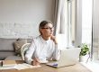 Woman blogging